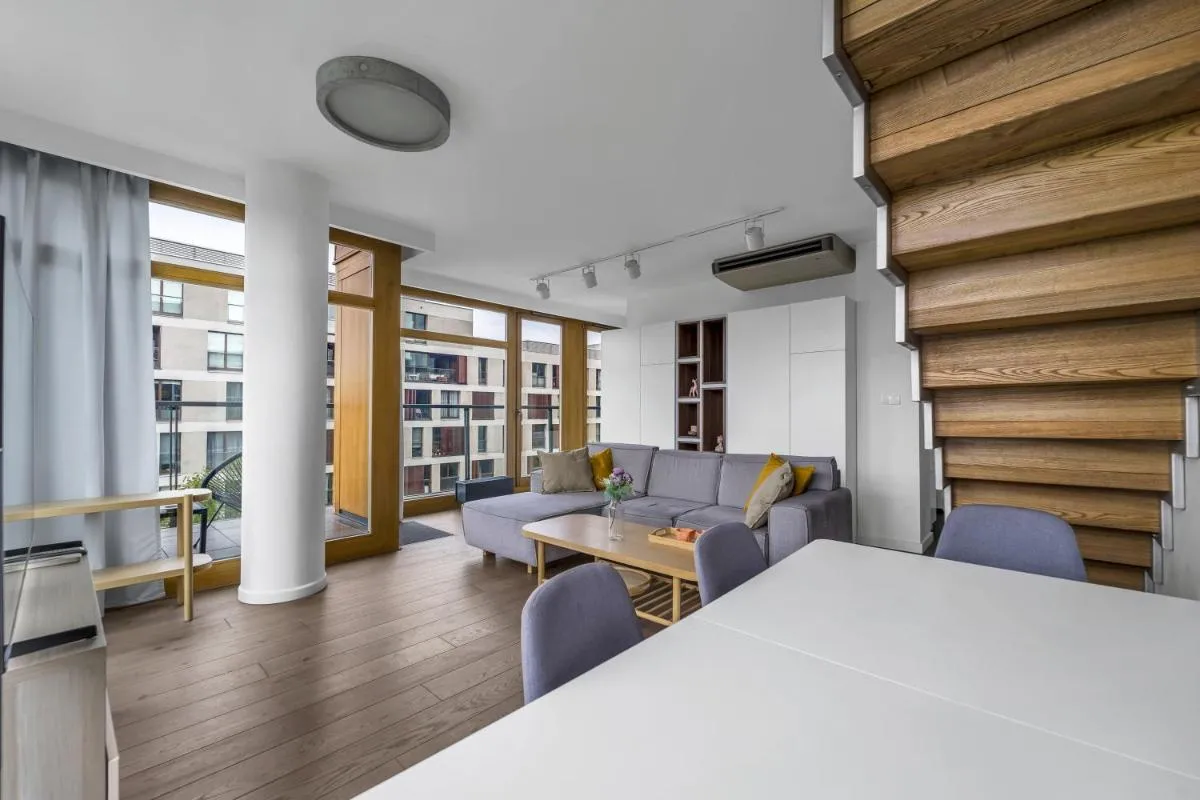 Image 6 of Warsaw Prestige Suites – 86m2, Two-Level Loft, Parking – by Rentujemy