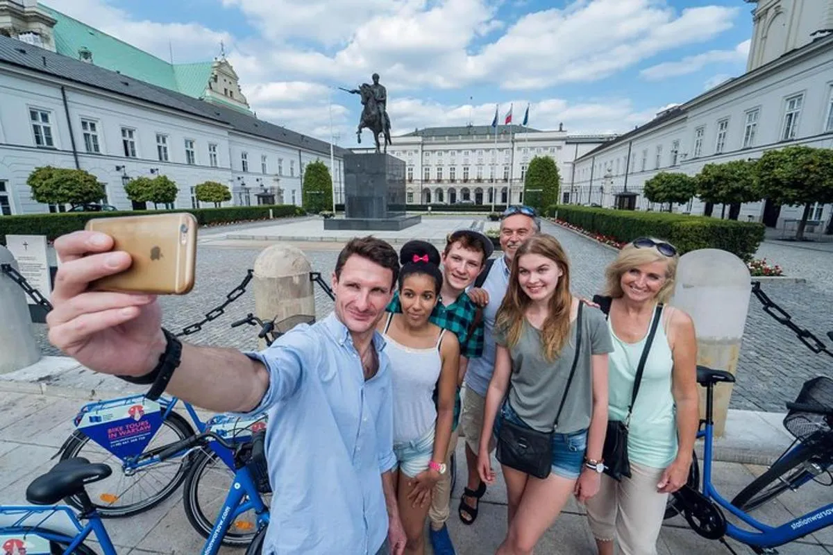 Image 2 of Half-Day Warsaw City Sightseeing Bike Tour for Small Group