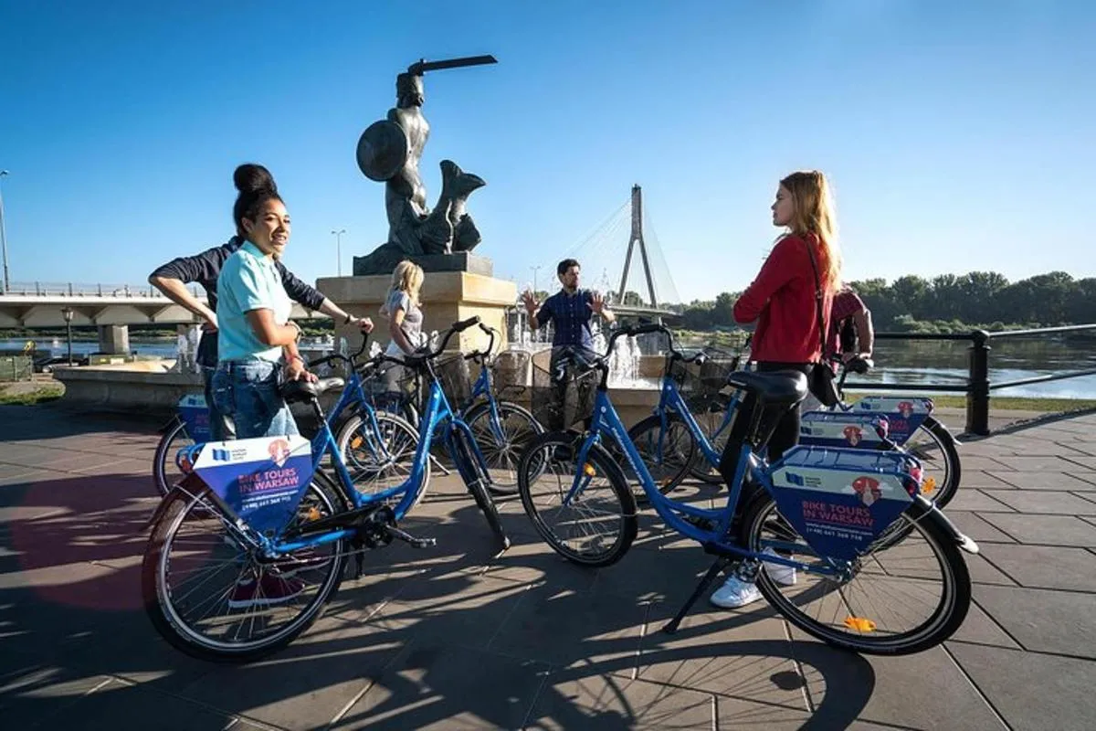 Image 3 of Half-Day Warsaw City Sightseeing Bike Tour for Small Group