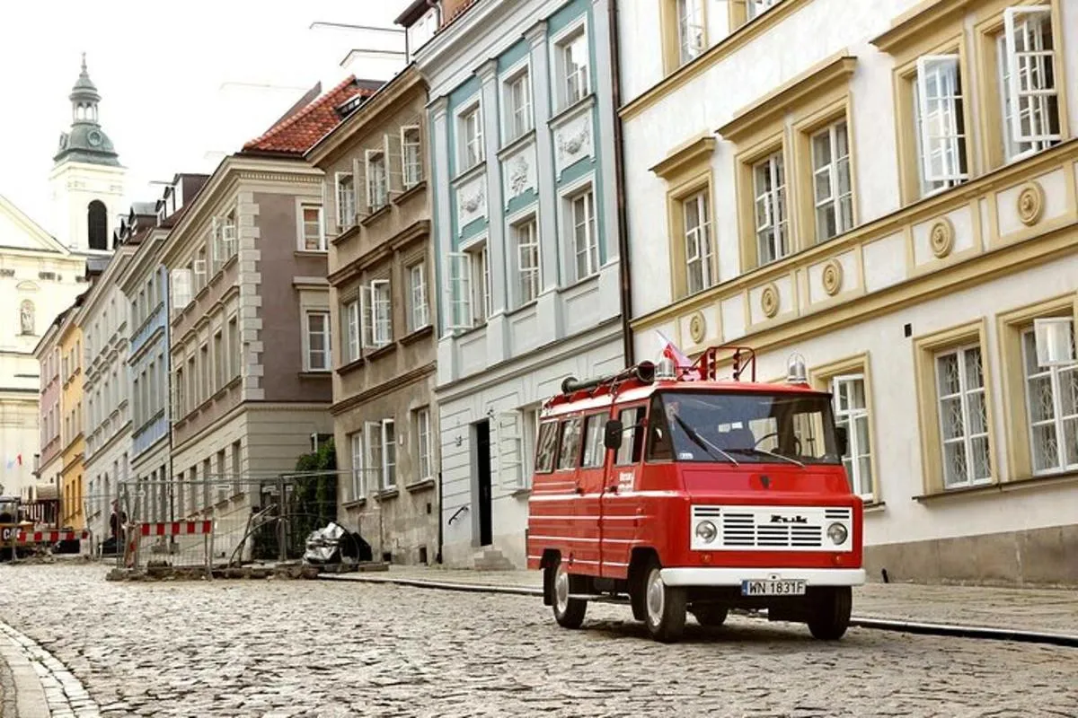 Image 2 of Must-do sites in Warsaw: retro car private tour with hotel pickup