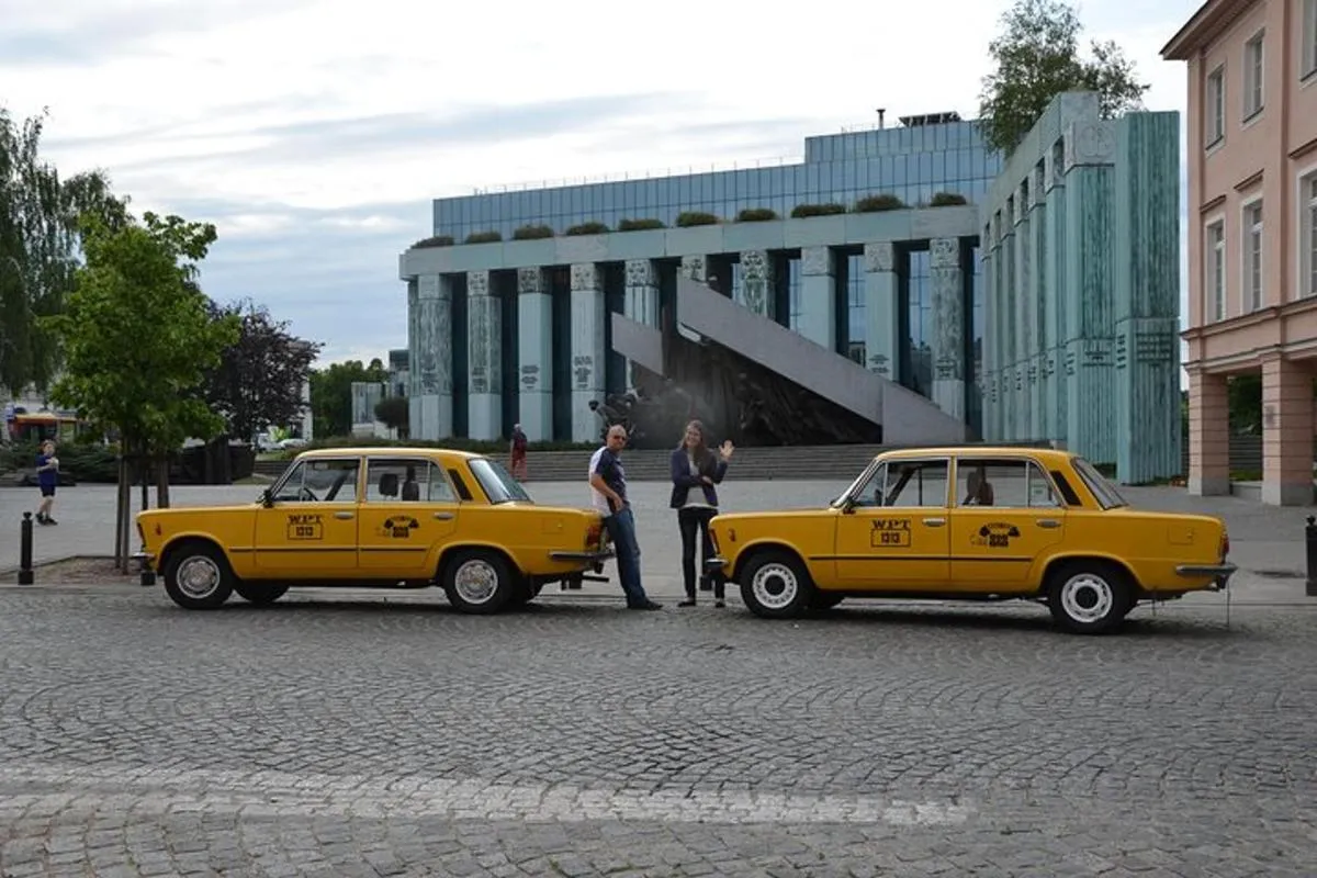 Image 3 of Private Historical Tour of Warsaw by a Retro Fiat with Pickup