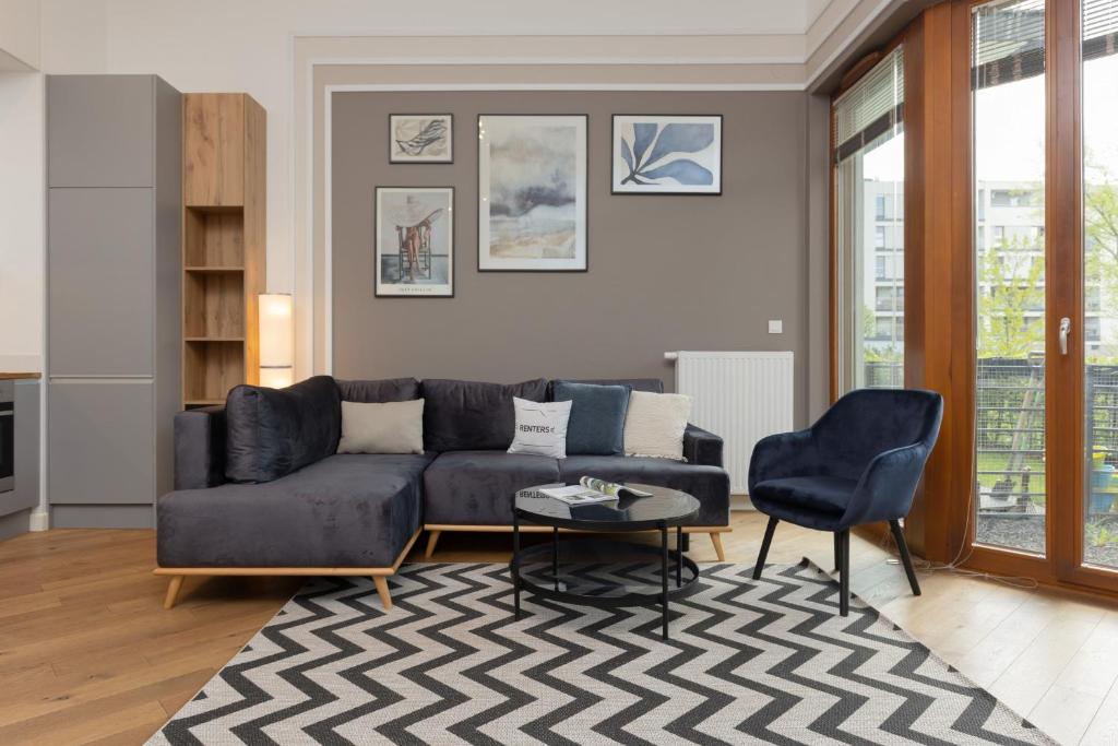 Image of Beautfiul Warsaw Apartment for Families with AC by Noclegi Renters