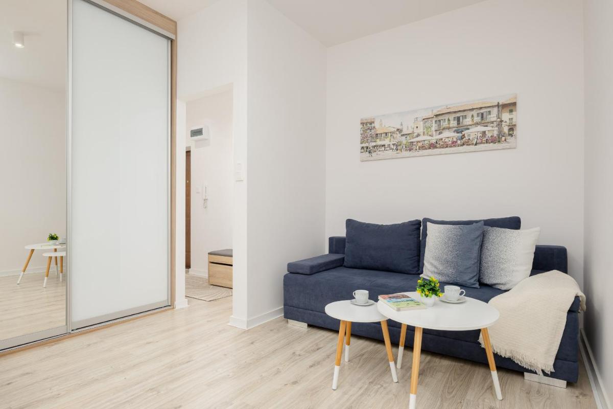 Image 1 of Bright Apartment in Warsaw Center with Two Bedrooms and Balcony by Noclegi Renters