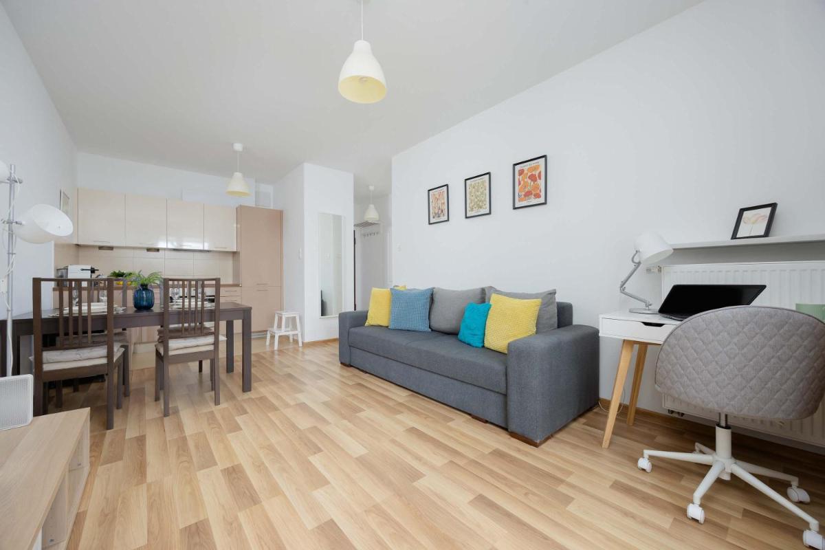 Image 2 of Bright Apartment with Parking near the PGE National Stadium by Noclegi Renters