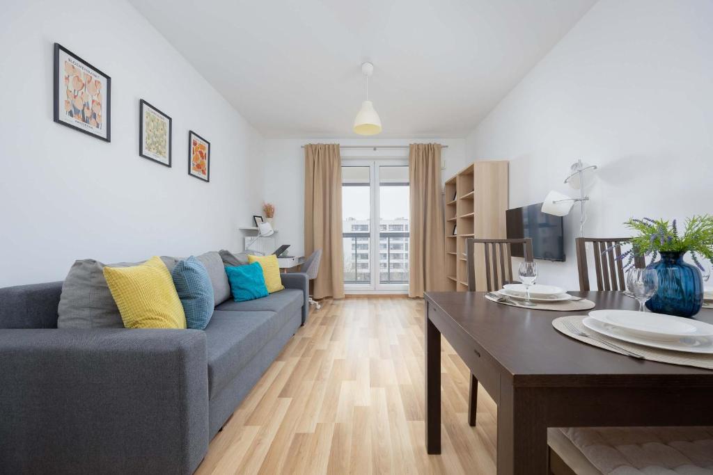 Image of Bright Apartment with Parking near the PGE National Stadium by Noclegi Renters