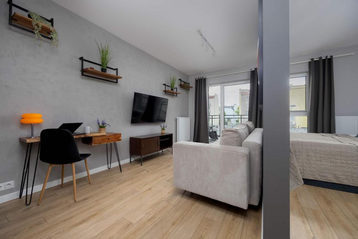 Image 4 of Unique Bright Studio for 4 People Remote Work & Balcony Close to PGE by Noclegi Renters
