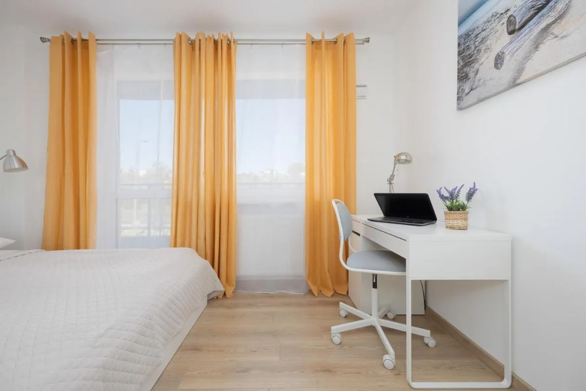 Image 1 of Air Conditioned Apartment in Warsaw with Parking, Desk and Balcony by Noclegi Renters
