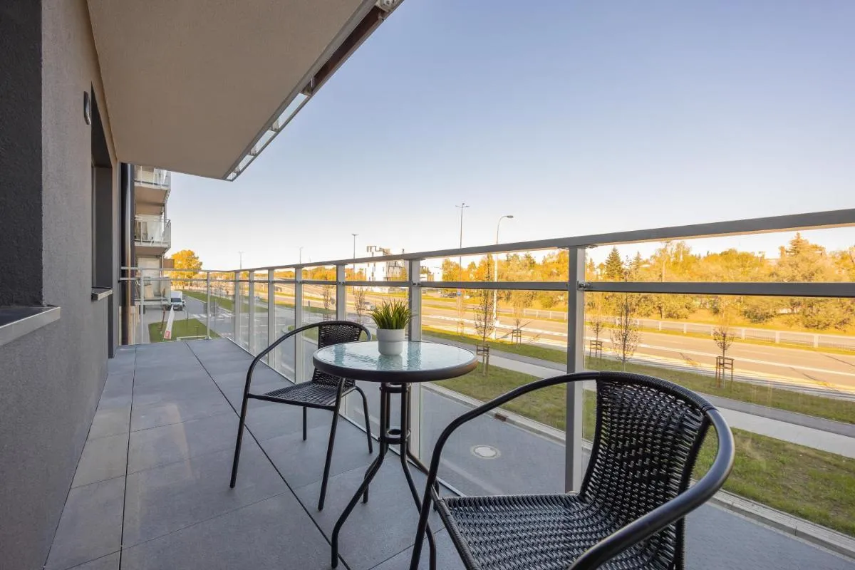 Image 6 of Air Conditioned Apartment in Warsaw with Parking, Desk and Balcony by Noclegi Renters