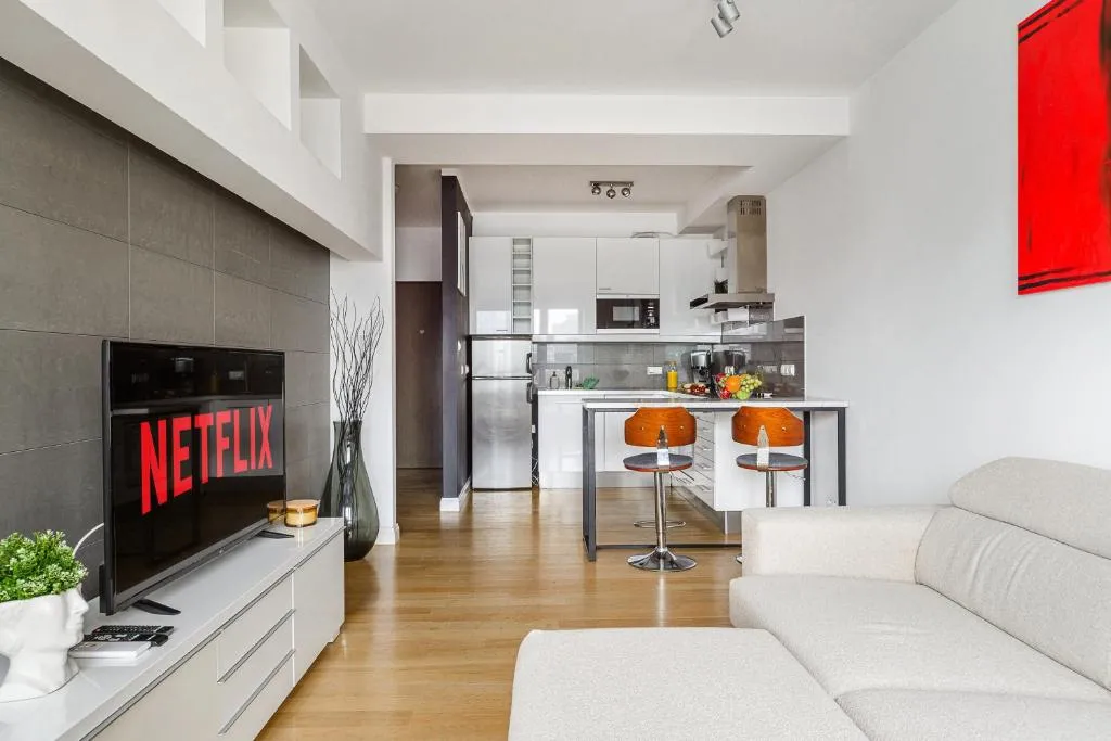 Image of Luxury Apartment in the Center of Warsaw with view from the 11th floor