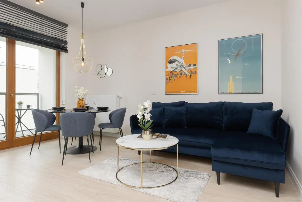 Image of Pozytywny Mokotów Apartment with Balcony Warsaw by Noclegi Renters