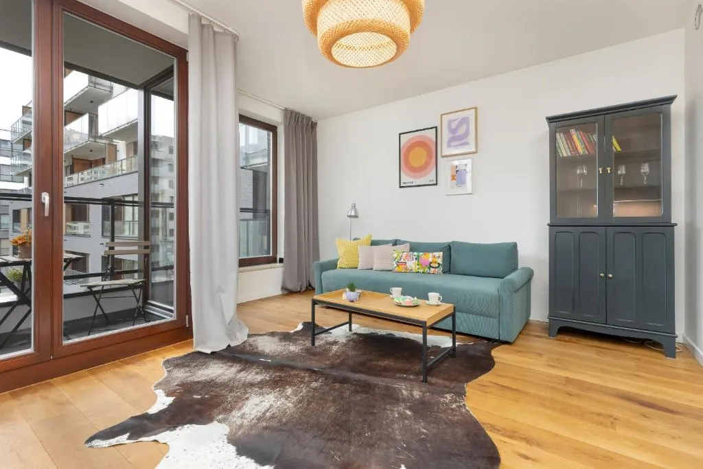 Image of Siedmiogrodzka Air-conditioned Apartment with Balcony Wola by Noclegi Renters