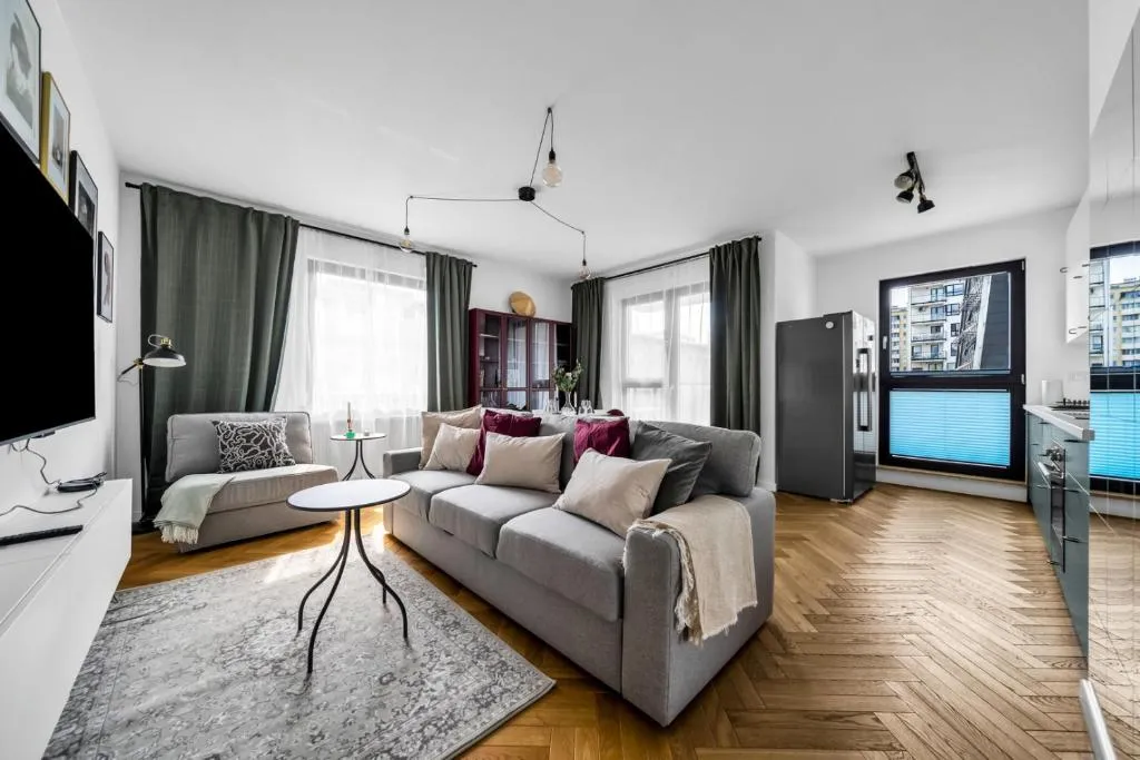 Image of Skierniewicka Apt – Parking, Workspace, Balcony – by Rentujemy